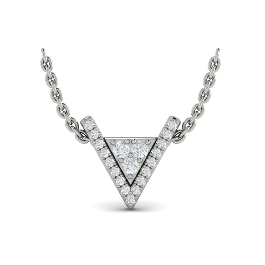 Diamond Pendant from MIRAVEL Collection in Platinum
