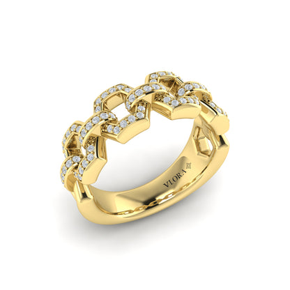 Diamond Link Ring