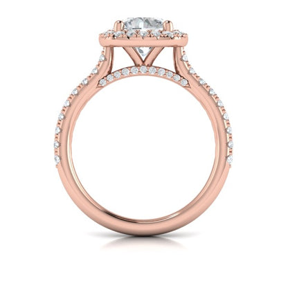 Timeless Euro Halo Round Engagement Ring