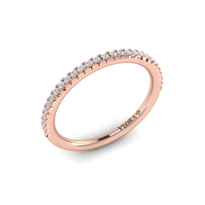 Matchign Band for Diamond Frame Pavé Engagement Ring