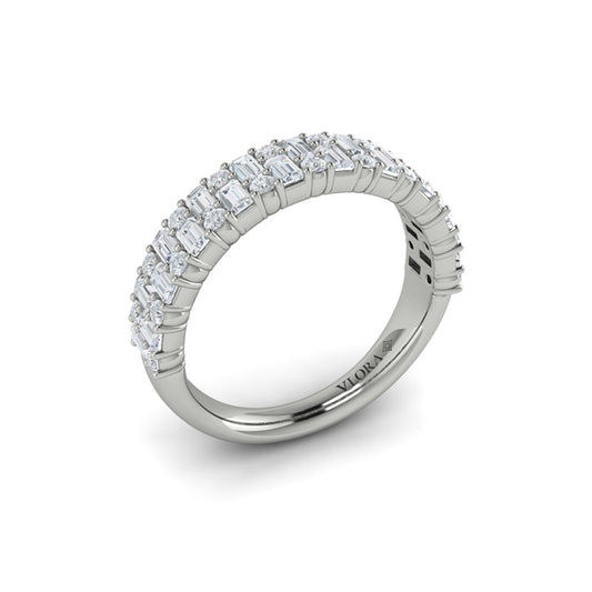 Multi Baguette and Round Diamond Ring