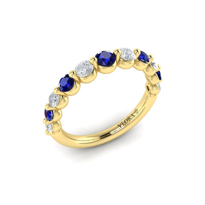 Diamond and Sapphire Ring