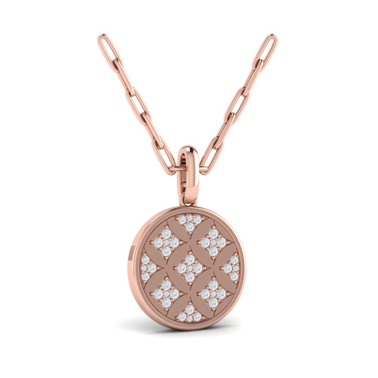 Star Diamonds and Diamond Pendant Necklace