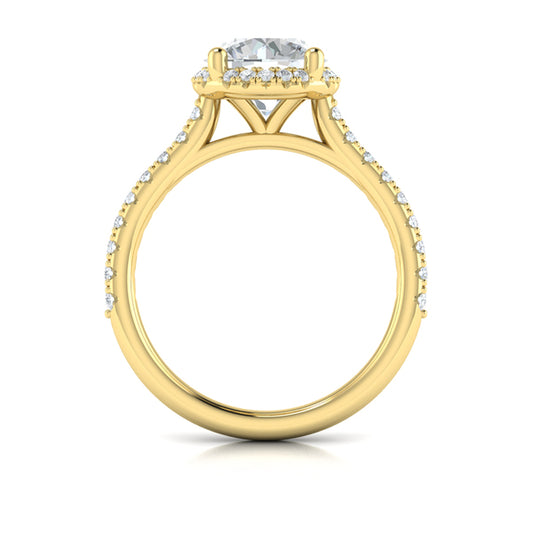 Graceful Halo Engagement Ring