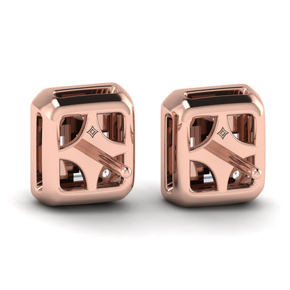 Multi Baguette and Round Diamond Earrings