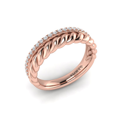 Twist Double Ring