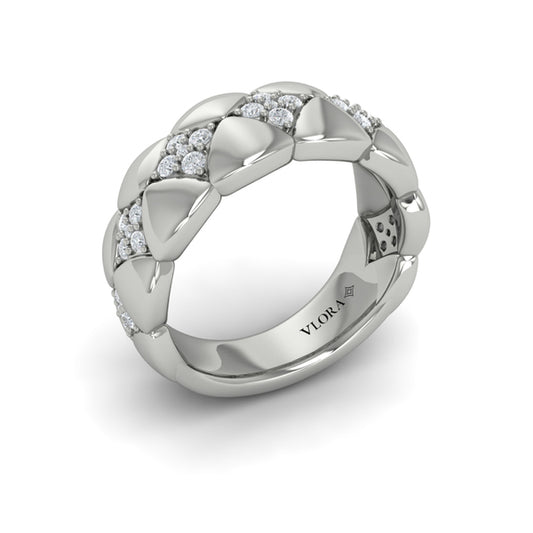 Diamond Tufted Vlora Star Ring