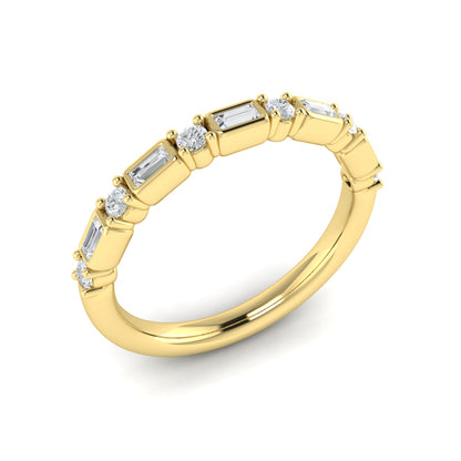 Brilliant Baguette Stackable Band