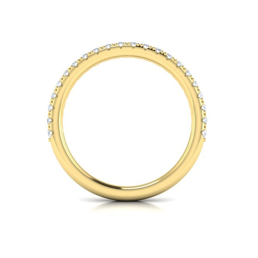 Matching Bands Wedding Band in 14K Yellow Gold by Vlora Bridal