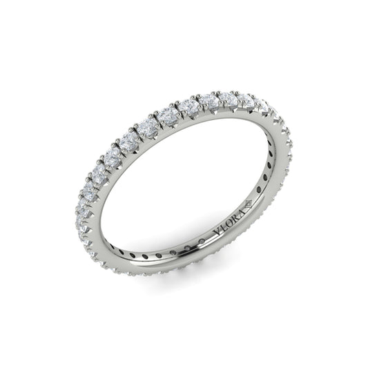 Eternity Bands Wedding Band in Platinum by Vlora Bridal
