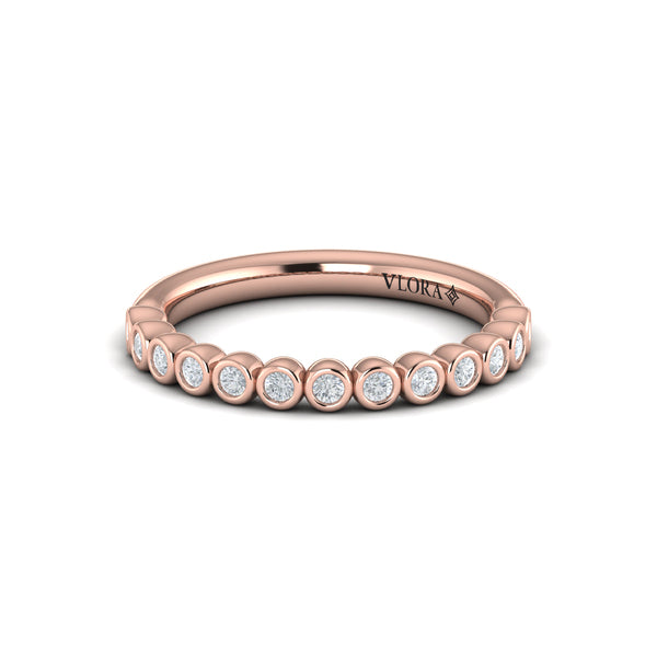 Bezel-Set Stackable Band