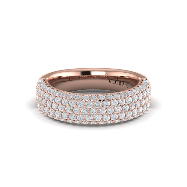 Diamond Multi-Row Statement Ring