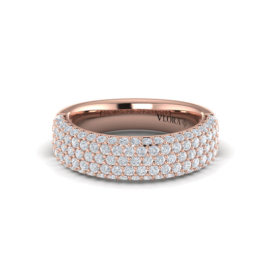 Diamond Multi-Row Statement Ring