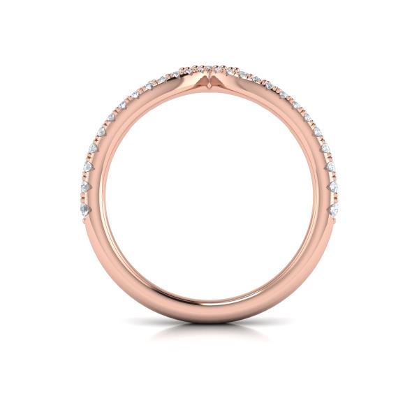 Delicate Chevron Contoured Band