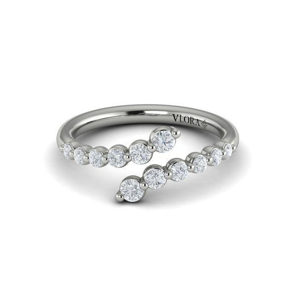 Diamond  Open Wrap Ring