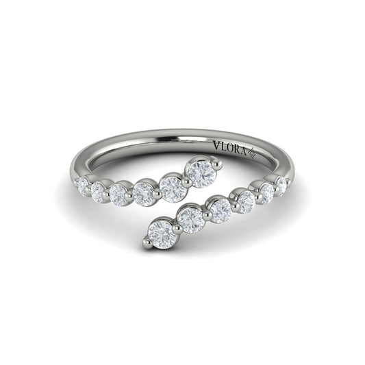 Diamond  Open Wrap Ring