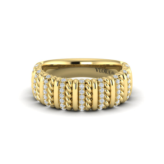 Diamond Rope Ring