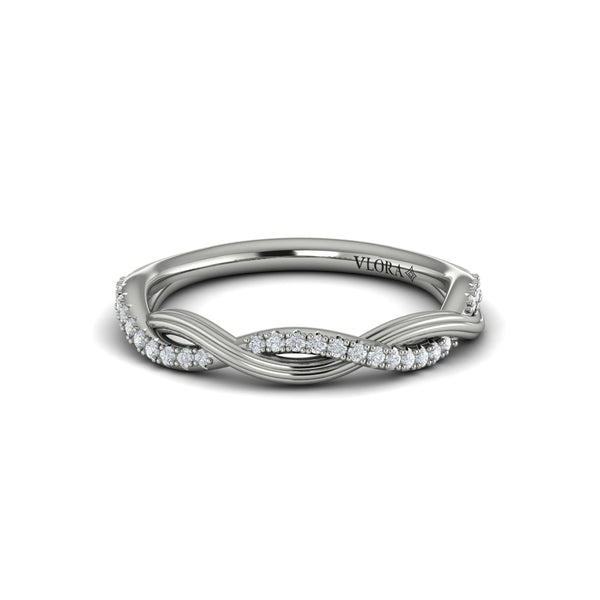 Stackable Bands Wedding Band in Platinum by Vlora Bridal