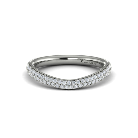 Matching Bands Wedding Band in Platinum by Vlora Bridal