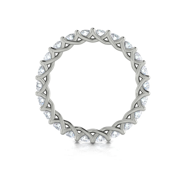 Eternity Bands Wedding Band in Platinum by Vlora Bridal