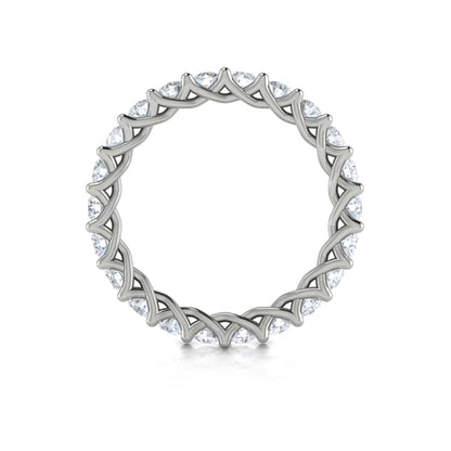 Eternity Bands Wedding Band in Platinum by Vlora Bridal