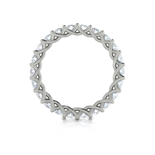 Eternity Bands Wedding Band in Platinum by Vlora Bridal