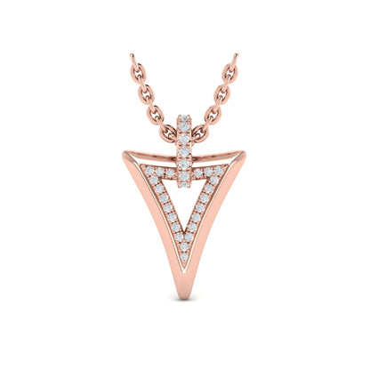 Diamond Open Double Trinity Pendant