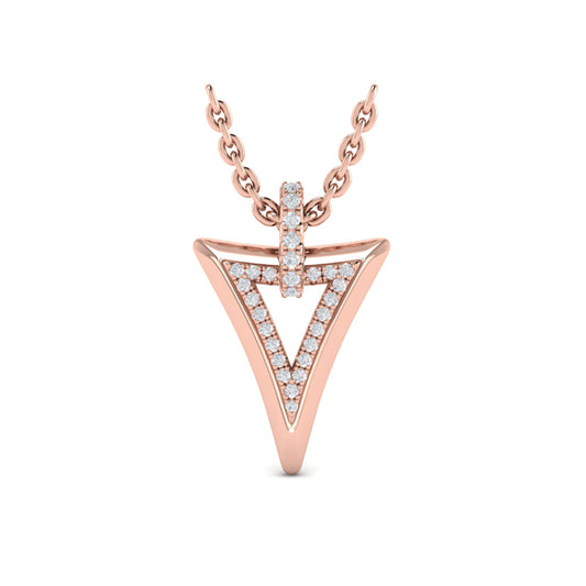Diamond Open Double Trinity Pendant