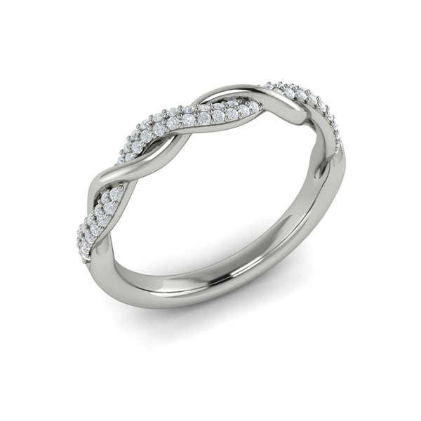 Stackable Bands Wedding Band in Platinum by Vlora Bridal