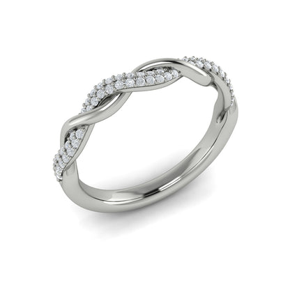 Stackable Bands Wedding Band in Platinum by Vlora Bridal