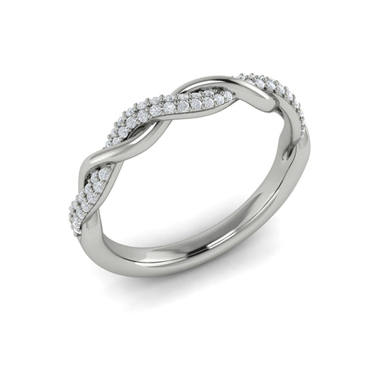 Stackable Bands Wedding Band in Platinum by Vlora Bridal