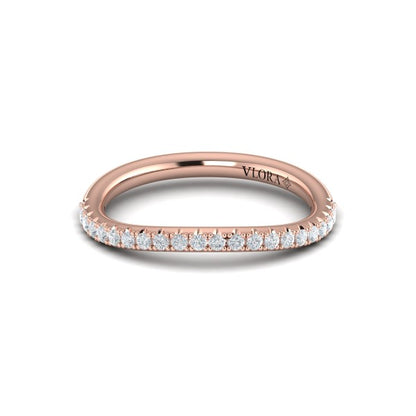 Matching Band for Entwined Round Diamond Engagement Ring