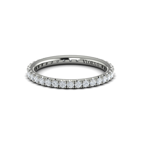 Eternity Bands Wedding Band in Platinum by Vlora Bridal