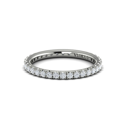 Eternity Bands Wedding Band in Platinum by Vlora Bridal
