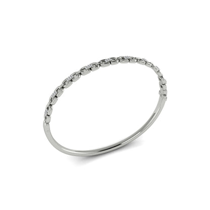 Alternating Diamond Bangle Bracelet