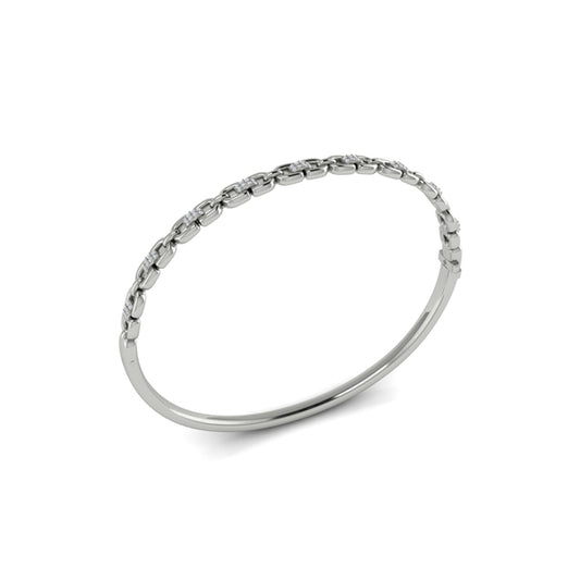 Alternating Diamond Bangle Bracelet