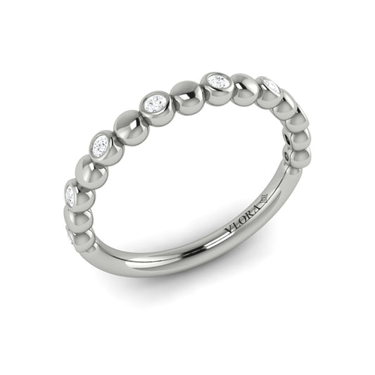 Stackable Bands Wedding Band in Platinum by Vlora Bridal
