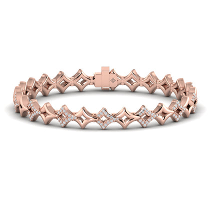 Open Vlora Star Bracelet with Diamonds
