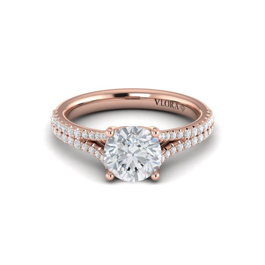 Splendid Cathedral Split Shank Engagement Ring