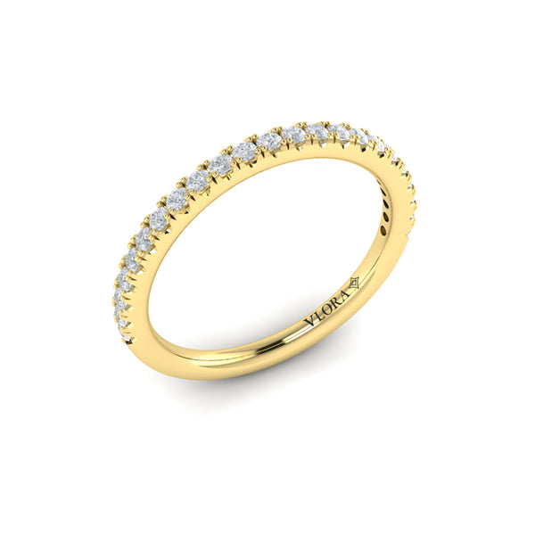 Matching Bands Wedding Band in 14K Yellow Gold by Vlora Bridal