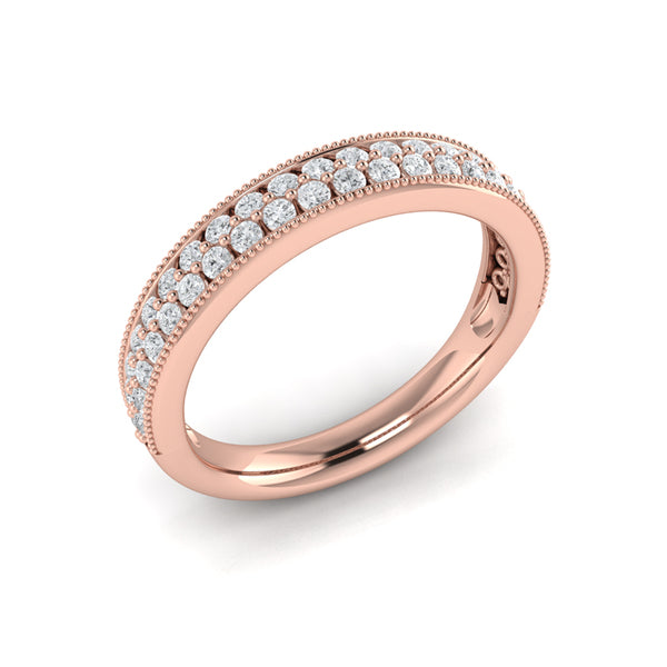 Vintage-Inspired Pave Stackable Band