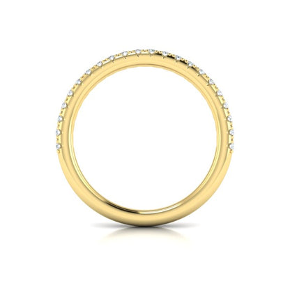 Matching Bands Wedding Band in 14K Yellow Gold by Vlora Bridal