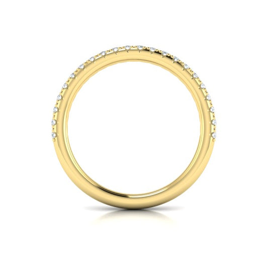 Matching Bands Wedding Band in 14K Yellow Gold by Vlora Bridal