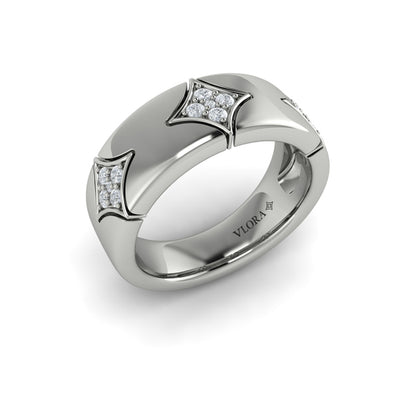 Diamond Cluster Vlora Star Ring