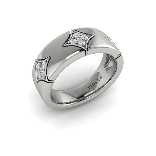 Diamond Cluster Vlora Star Ring
