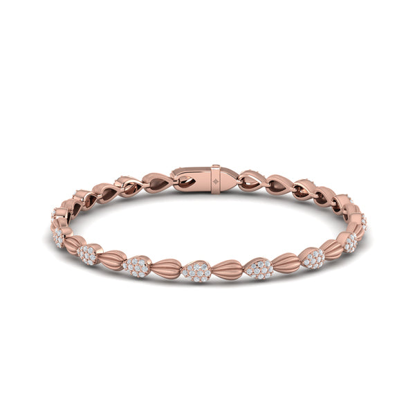 Scalloped Bracelet with Satin Finish