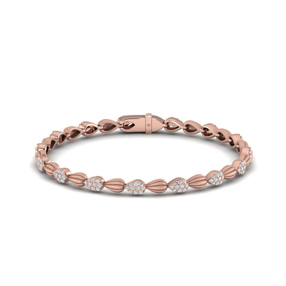 Scalloped Bracelet with Satin Finish