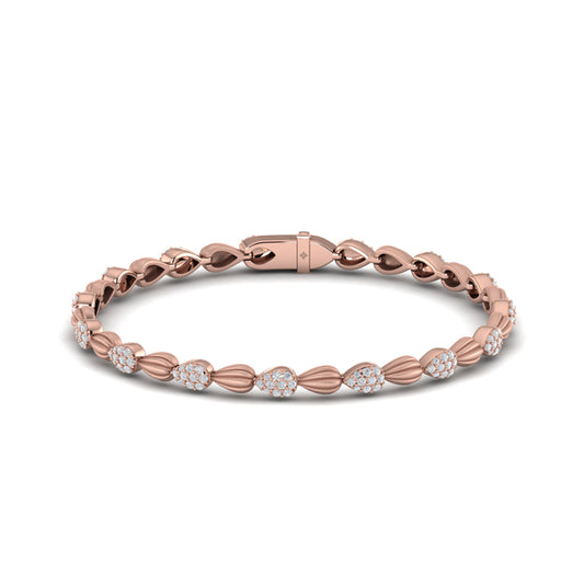 Scalloped Bracelet with Satin Finish