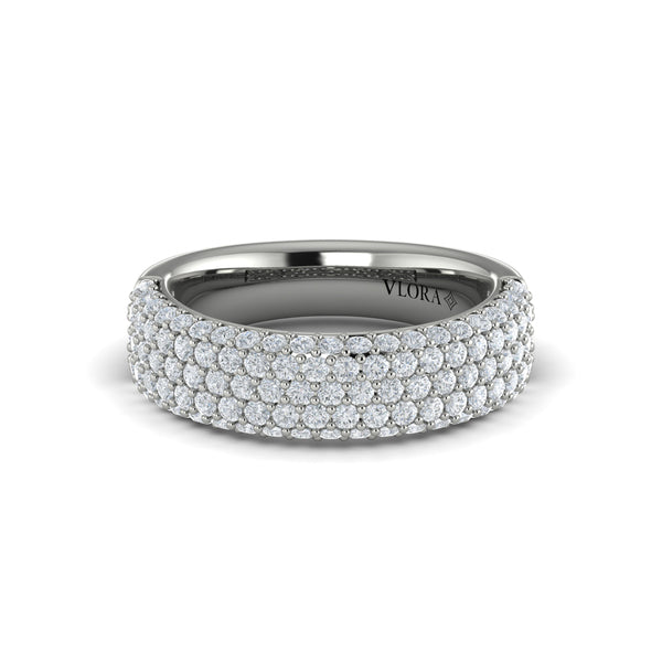 Diamond Multi-Row Statement Ring