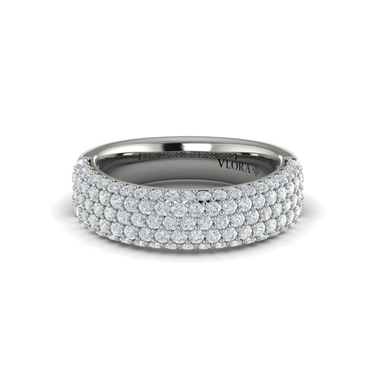 Diamond Multi-Row Statement Ring